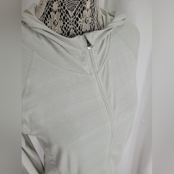 Athleta Pacifica Baja UPF Jacket Size Small Full Zip Thumbholes Holes - Picture 7 of 8